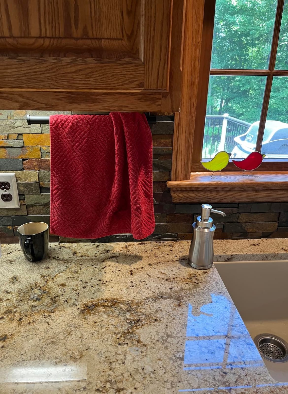 Gold Paper Towel Holder, Self Adhesive Paper Towel Holder Under Cabinet customer photo 2