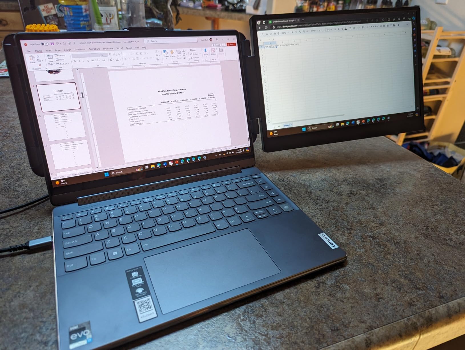 FLYTOCCA Laptop Screen Extender, 15.6