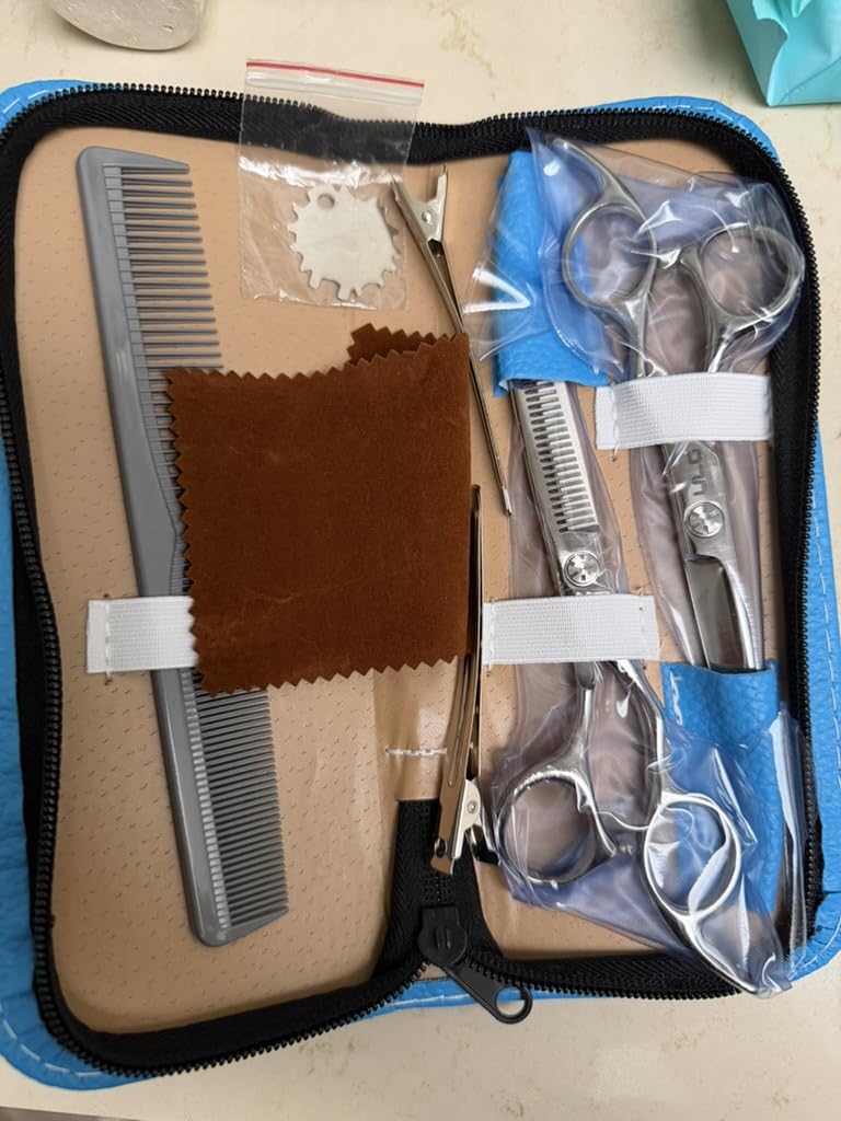 ULG Hair Cutting Scissors Kit for Toddlers, Kids & Adults, Safety Round Tip customer photo 1