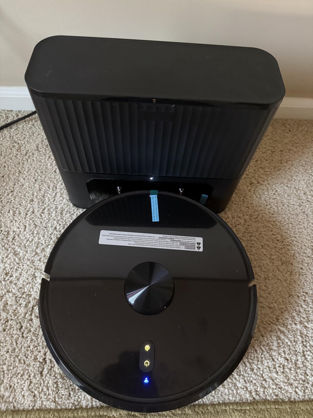 VONKO Robot Vacuum and Mop with Self-Emptying Station, 8000Pa Robotic Vacuum Cleaner, Up to 60 Days Hands-Free Cleaning, LiDAR Navigation, Smart Mapping, App & Alexa, for Pet Hair, Carpet & Hard Floor customer photo 1