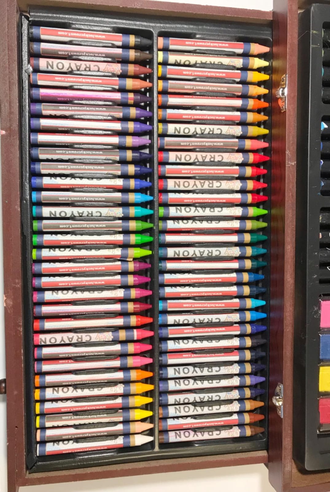 COOL BANK Wooden Deluxe Art Set with Acrylic Paints Colored Pencils & Drawing Pads, Holiday Birthday Gift for Kids Artists, Easter Halloween Christmas Art Supplies customer photo 2