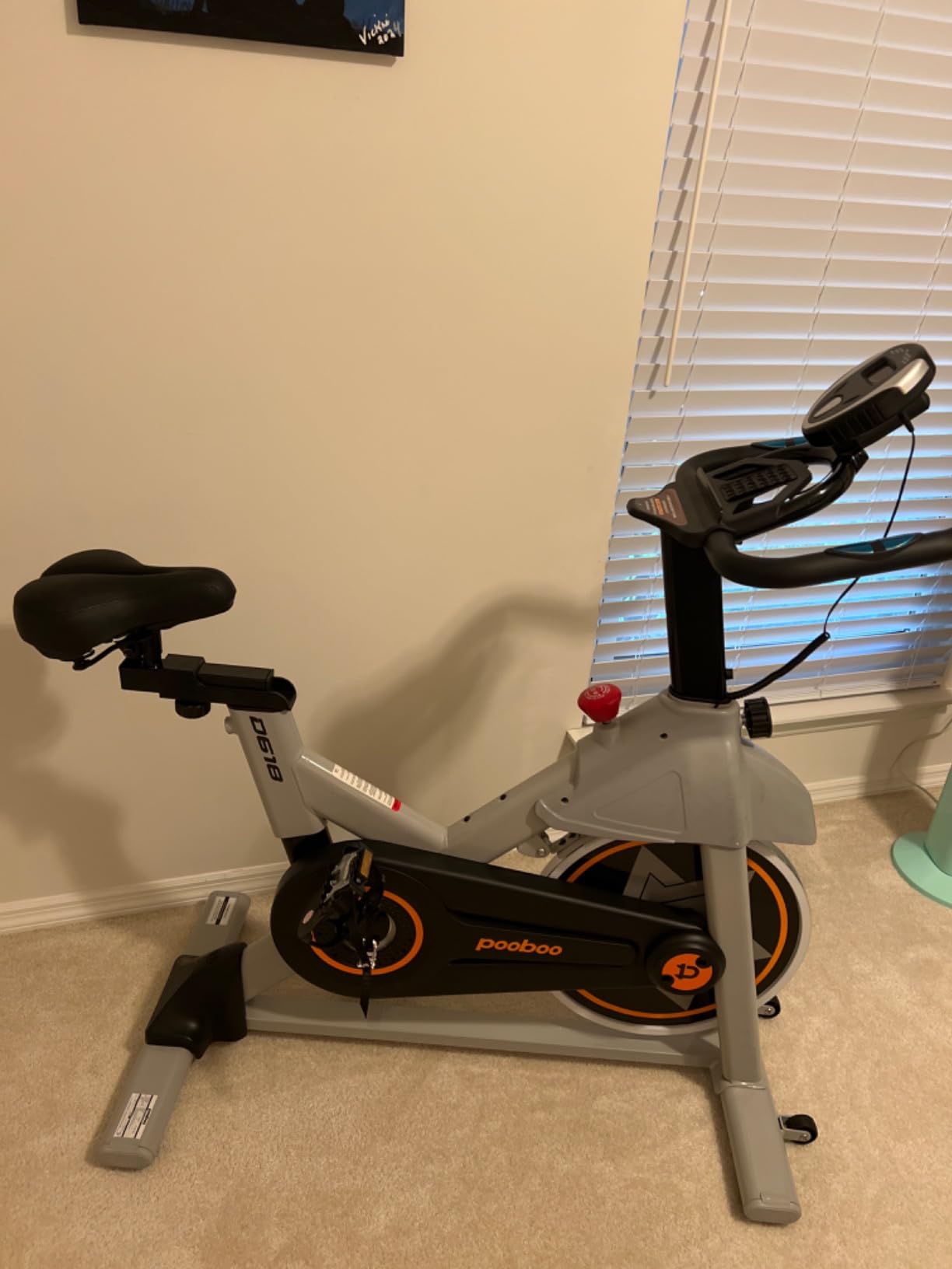 Air Resistance Fan Exercise Bike, Upright Stationary Indoor Cycling Bike, Bluetooth Connected Fan Bike with Dual Action Handlebars and Dual‑Layer Transmission System for Home Gym Full‑Body Cardio Exercise customer photo 2