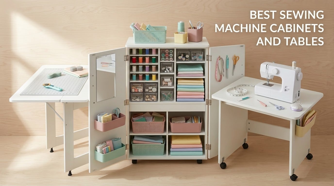 best sewing machine cabinets and tables