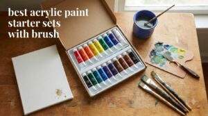 best acrylic paint starter sets with brush