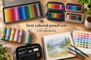 best colored pencil sets with sharpener