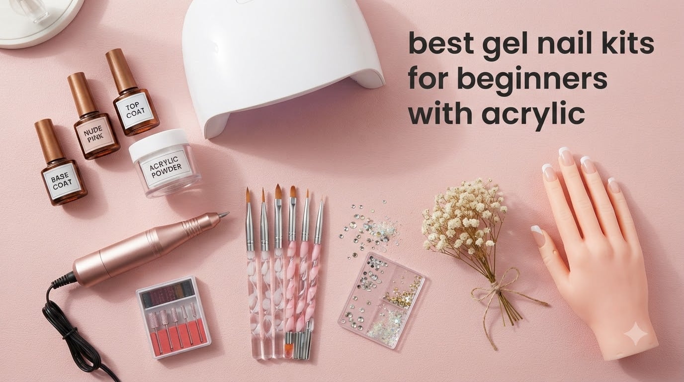 best gel nail kits for beginners with acrylic