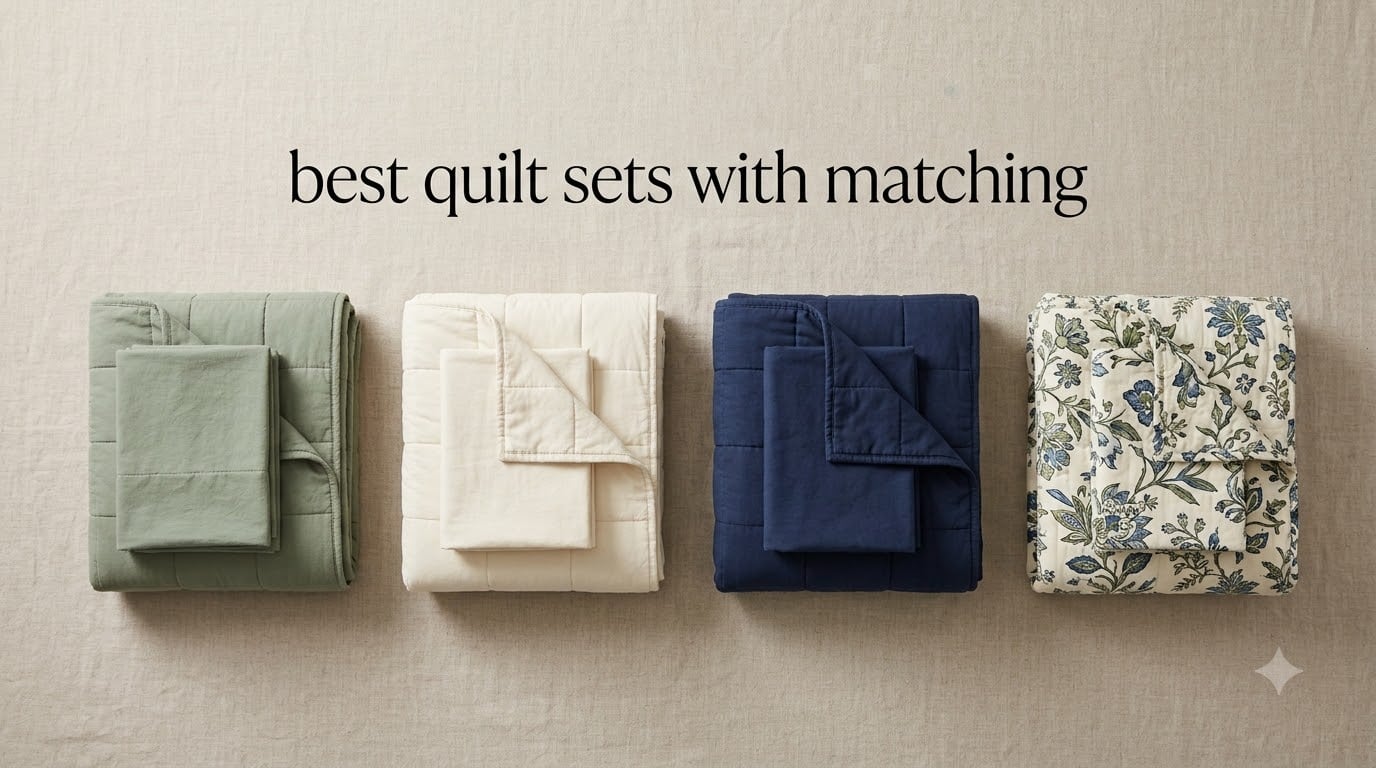 best quilt sets with matching