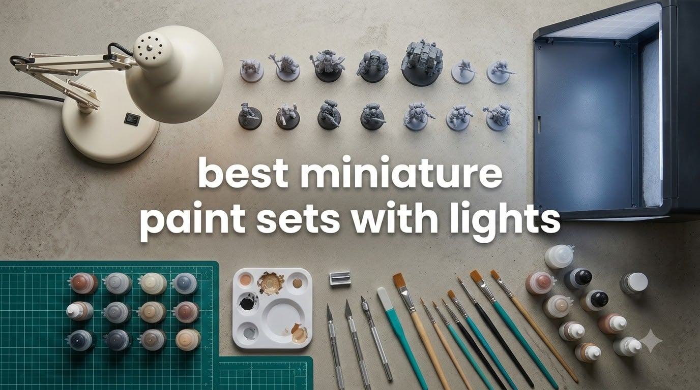 best miniature paint sets with lights