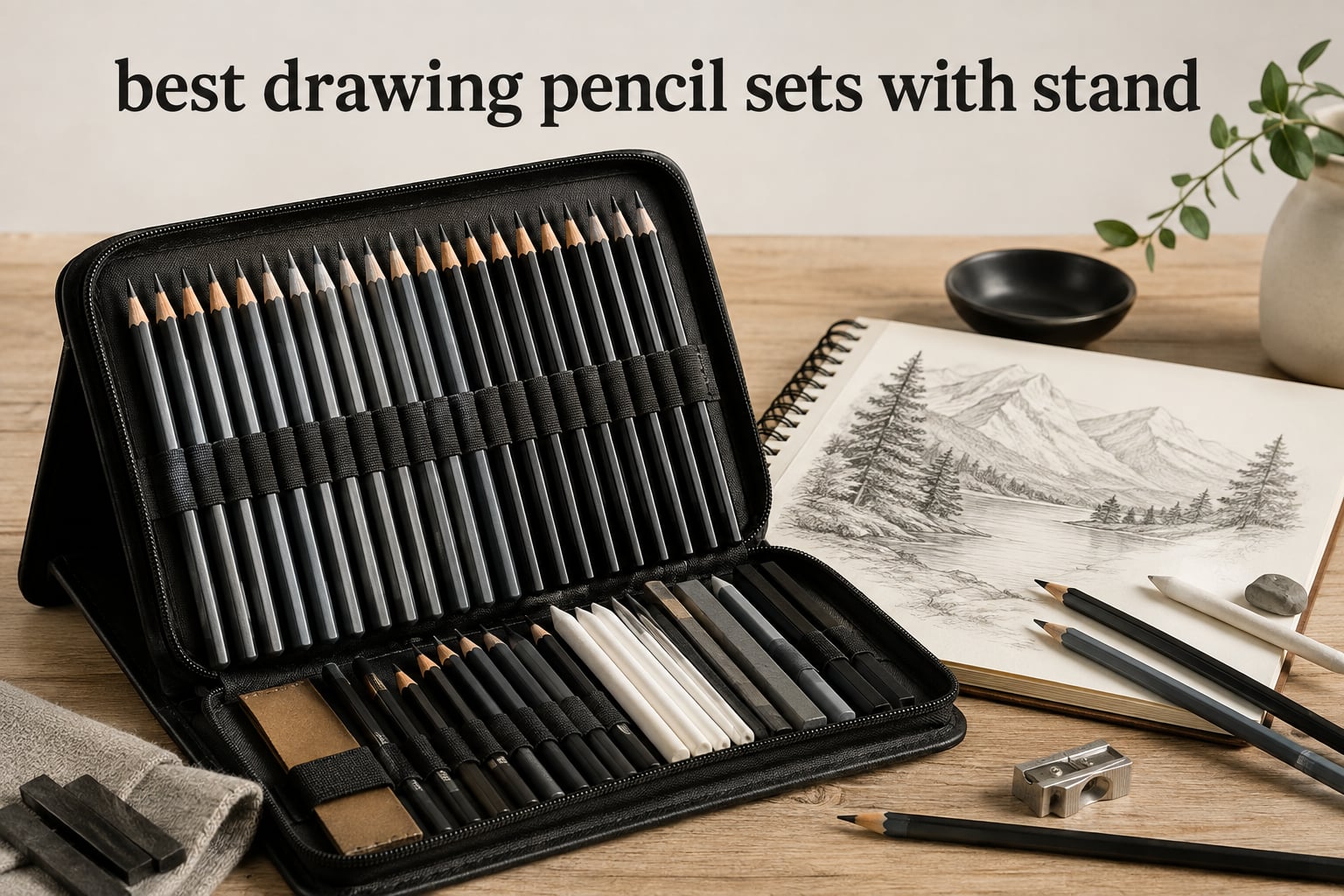 best drawing pencil sets with stand