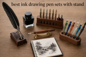 best ink drawing pen sets with stand