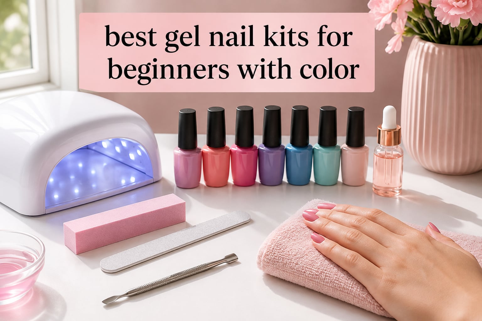 best gel nail kits for beginners with color