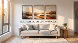 best canvas art sets with glass