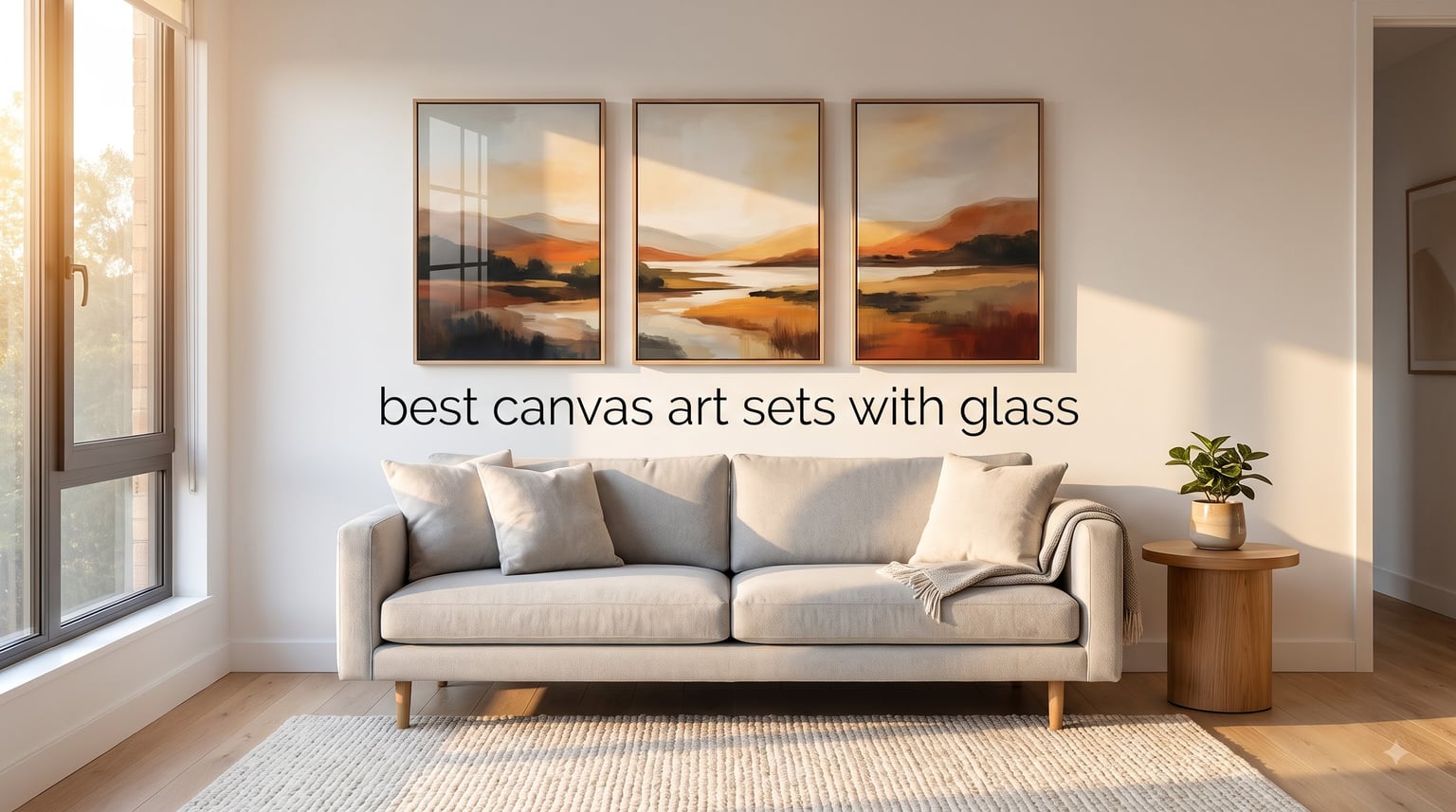 best canvas art sets with glass