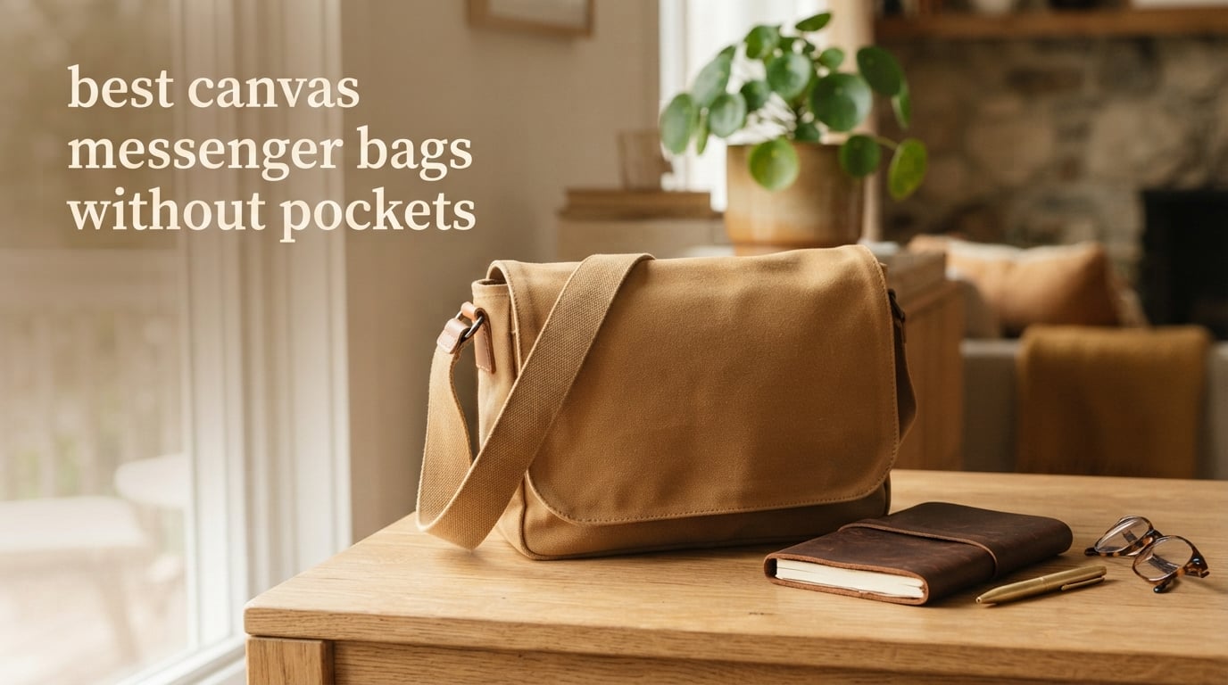 best canvas messenger bags without pockets