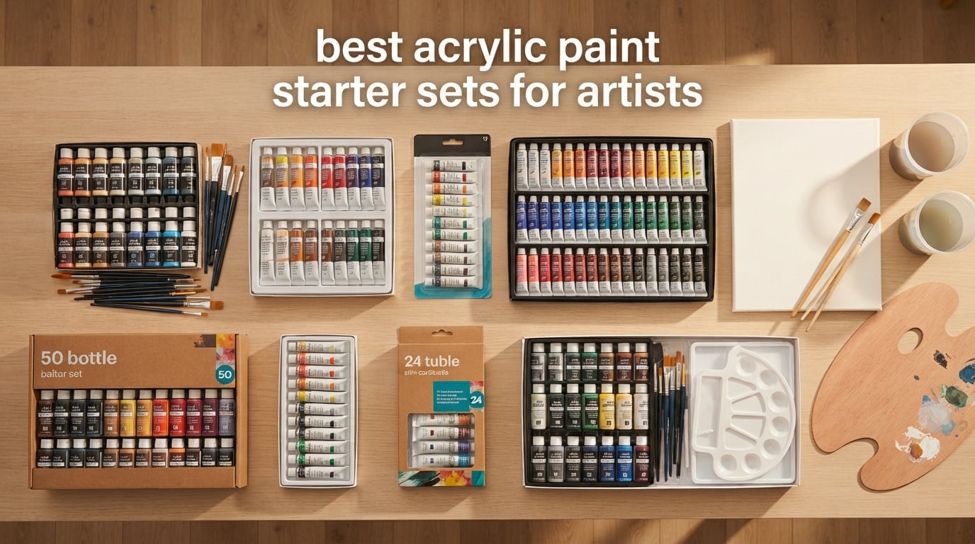 best acrylic paint starter sets for artists