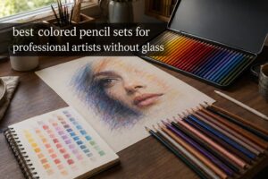 best colored pencil sets for professional artists without glass