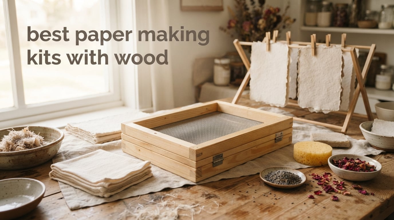 best paper making kits with wood