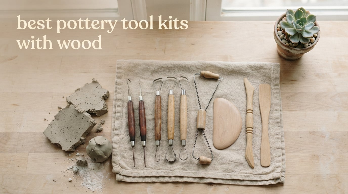best pottery tool kits with wood