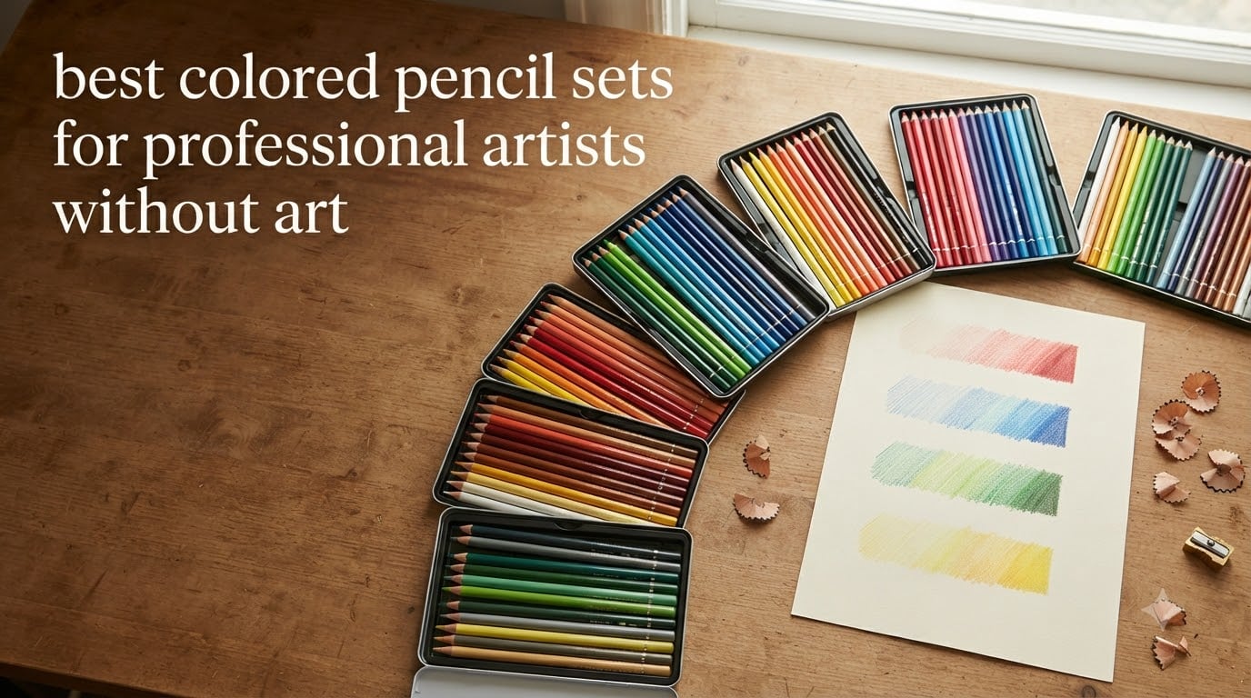 best colored pencil sets for professional artists without art