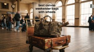 best canvas weekender bags with wheels