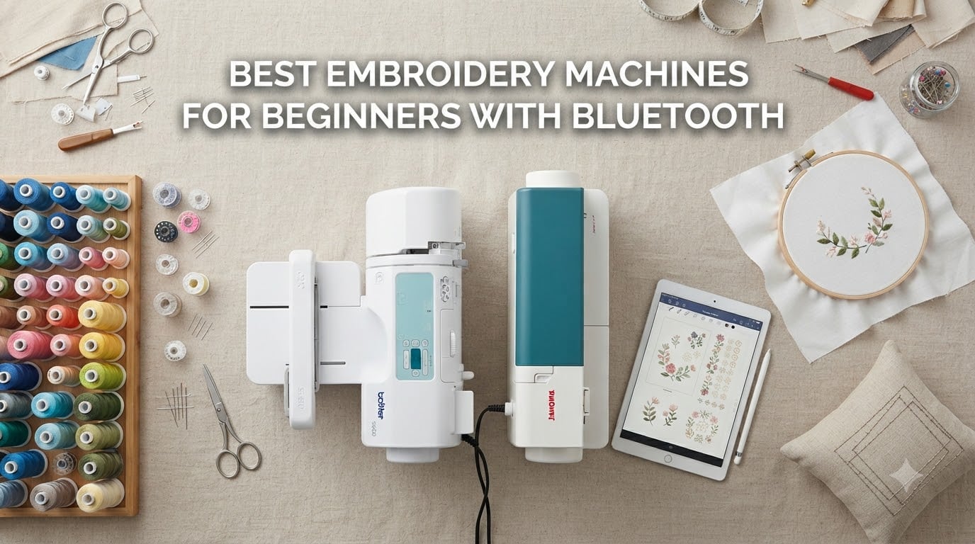 best embroidery machines for beginners with bluetooth