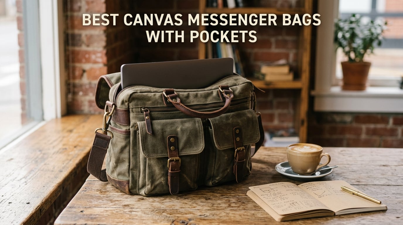 best canvas messenger bags with pockets