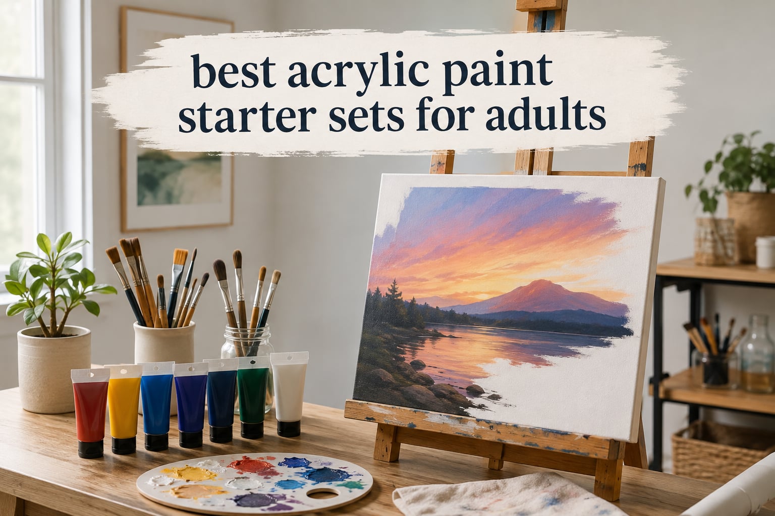 best acrylic paint starter sets for adults