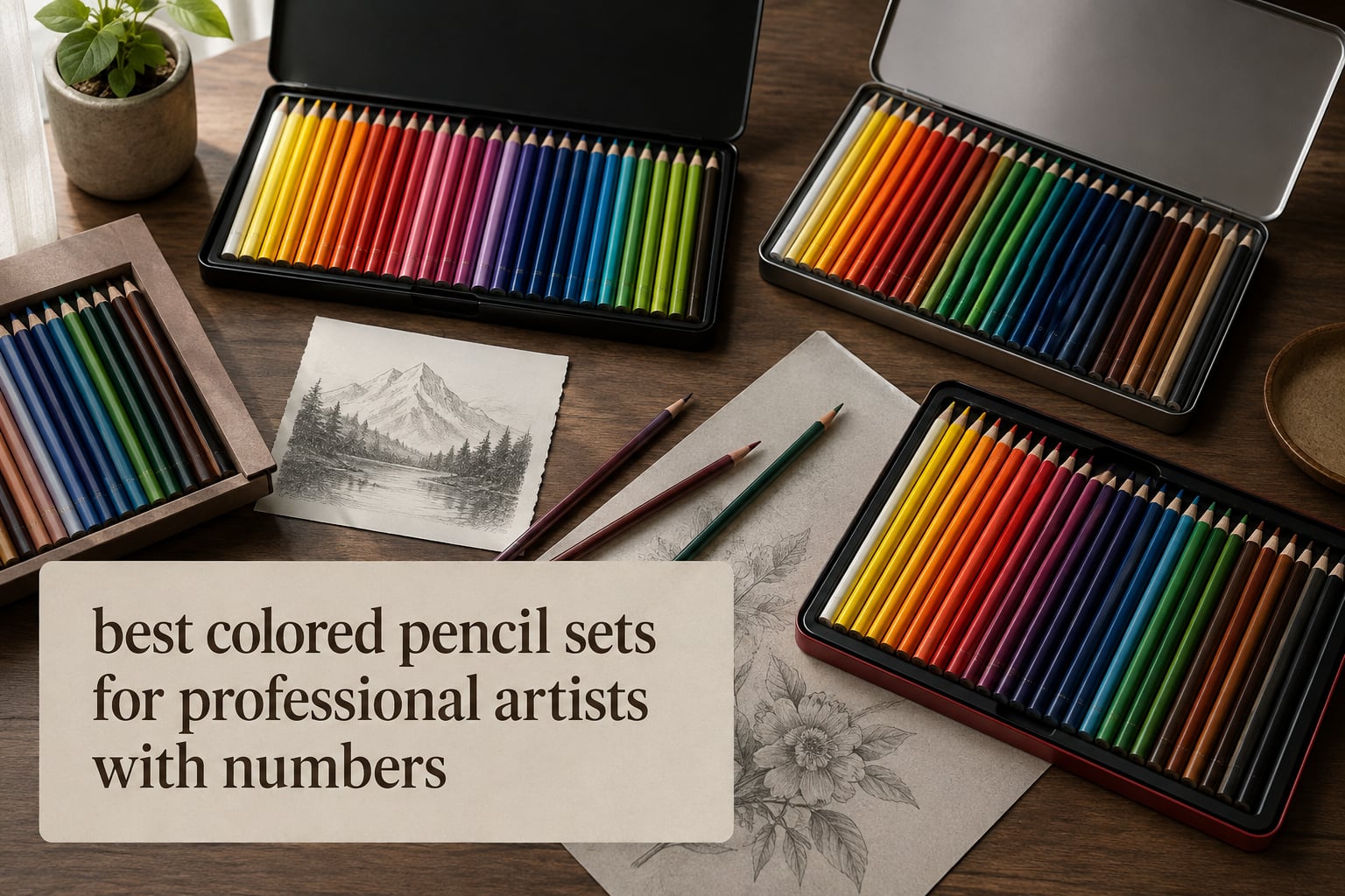 best colored pencil sets for professional artists with numbers