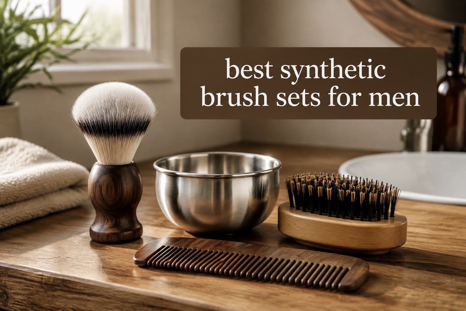 best synthetic brush sets for men