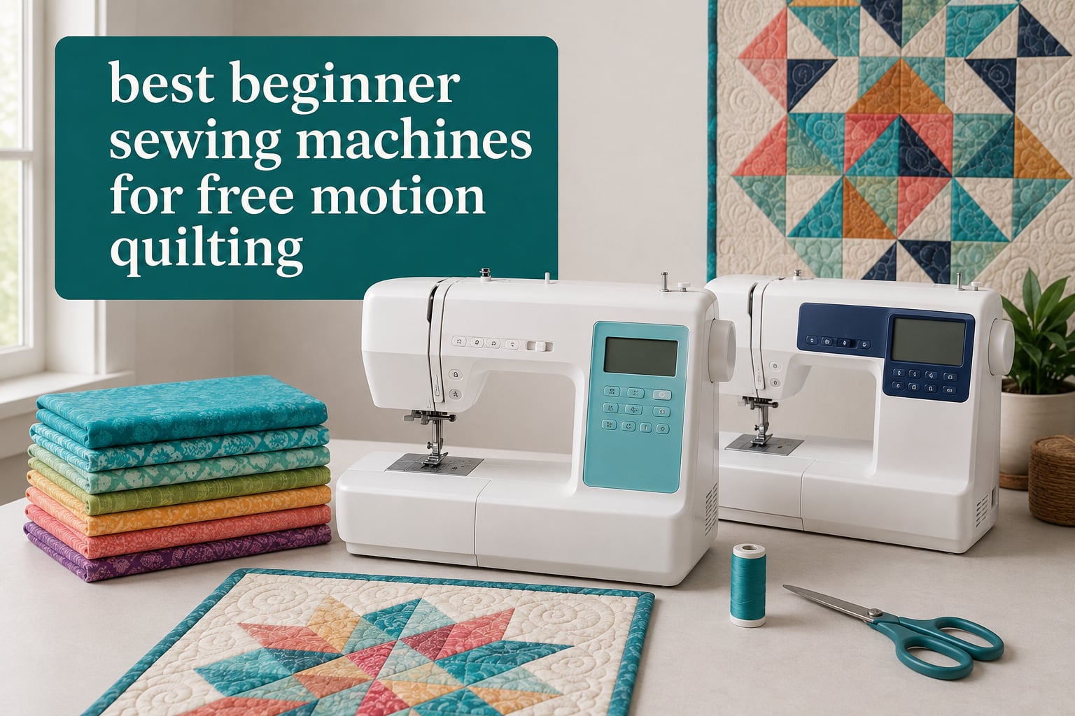 best beginner sewing machines for free motion quilting
