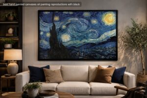 best hand painted canvases oil painting reproductions with black